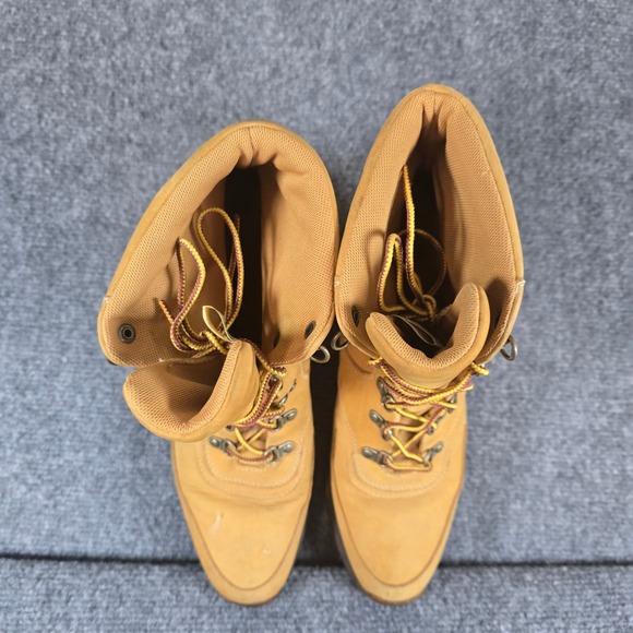 Timberland‎ Wedge Lace Up Boots Tan Suede Womens Size 9M - Picture 4 of 11